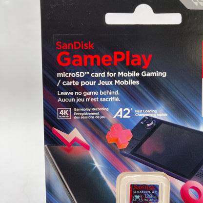 New SanDisk GamePlay 128GB microSD Card 4K SDSQXAA-128G-GN6XN