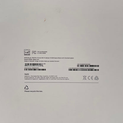 WiFi Only Apple iPad Pro 13" M4 512GB Space Black MVXU3LL/A Read