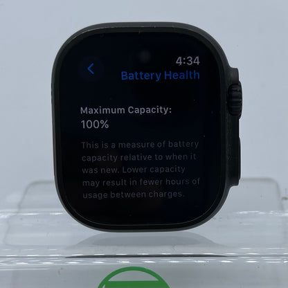 Unlocked Apple Watch Ultra 2 49MM Black Titanium Black Ocean Band  MX4P3LW/A