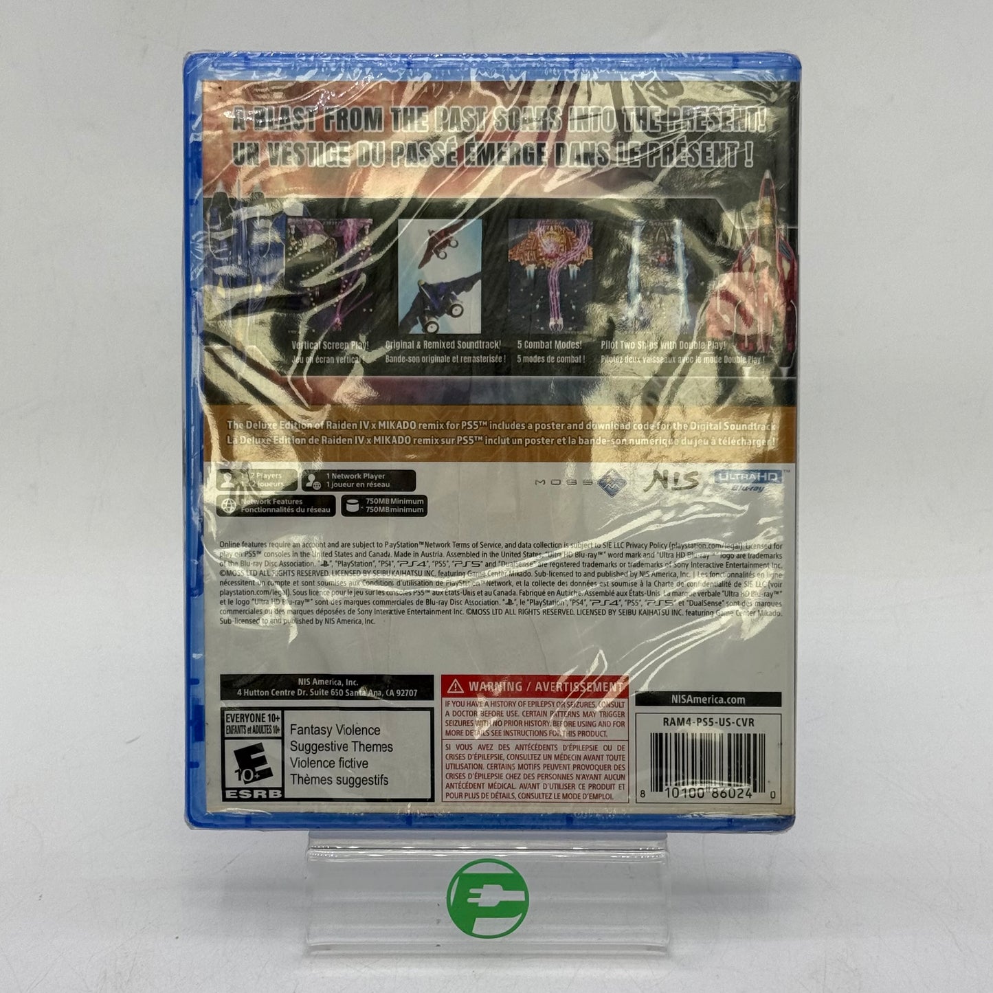 New Raiden IV X MIKADO Remix: Deluxe Edition (Sony PlayStation 5 PS5, 2023)