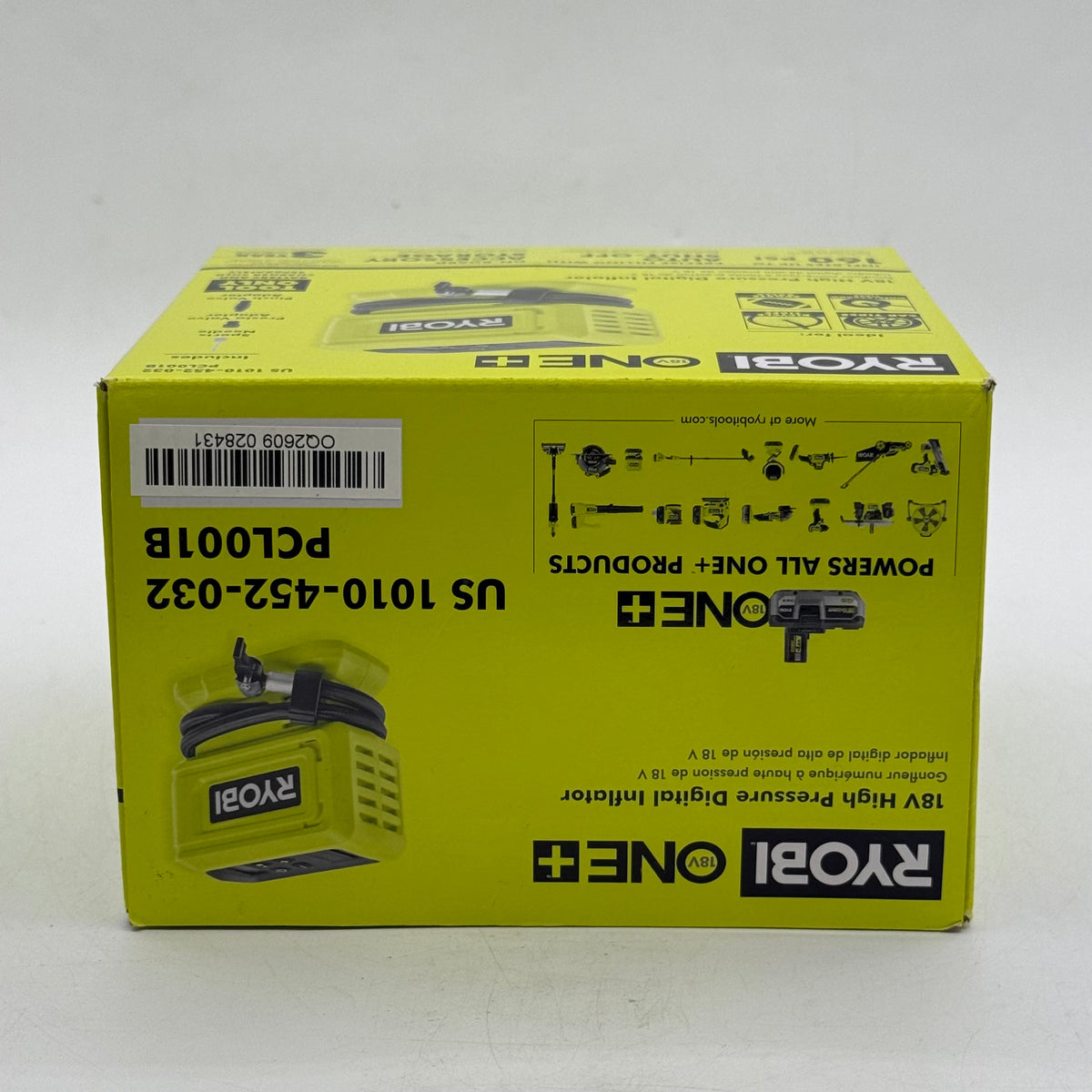 New Ryobi PCL001B 18V High Pressure Digital Inflator