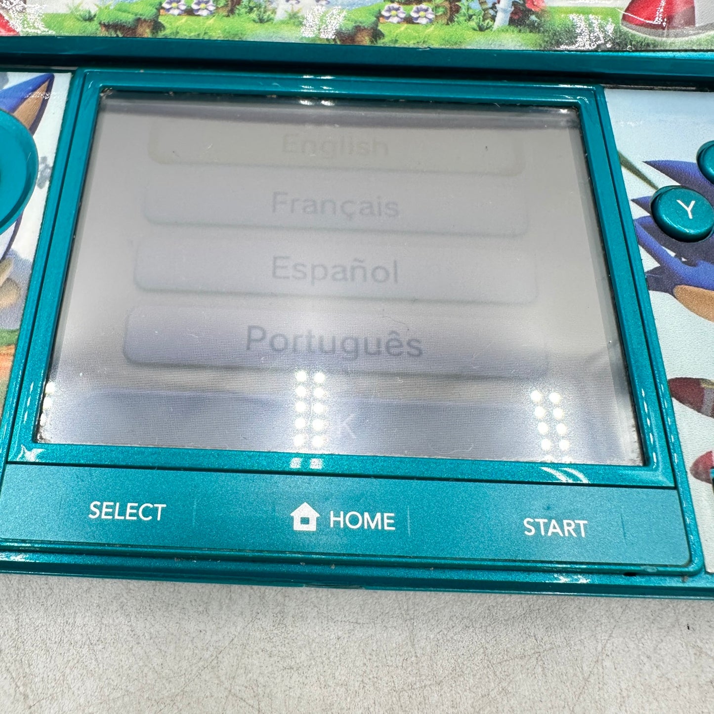 Nintendo 3DS Handheld Game Console Only CTR-001 Aqua Blue (Sonic Sticker)