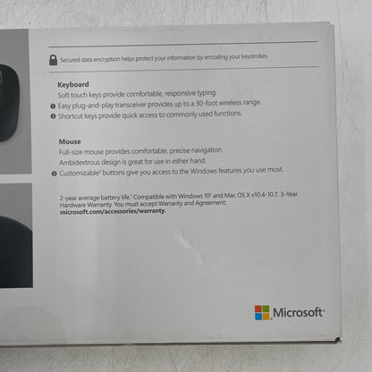 New Microsoft Wireless 900 Desktop PT3-00001