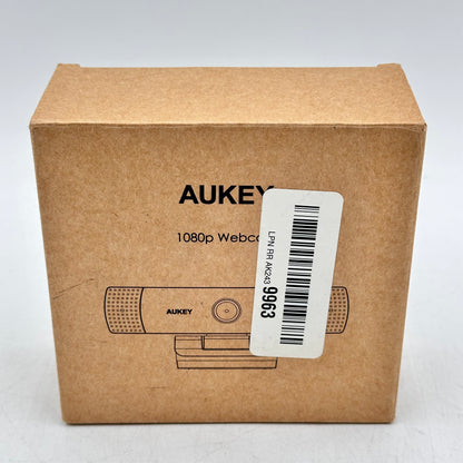 Aukey 1080p Webcam w/ Dual Noise Reduction Stereo Microphones PC-LM1E