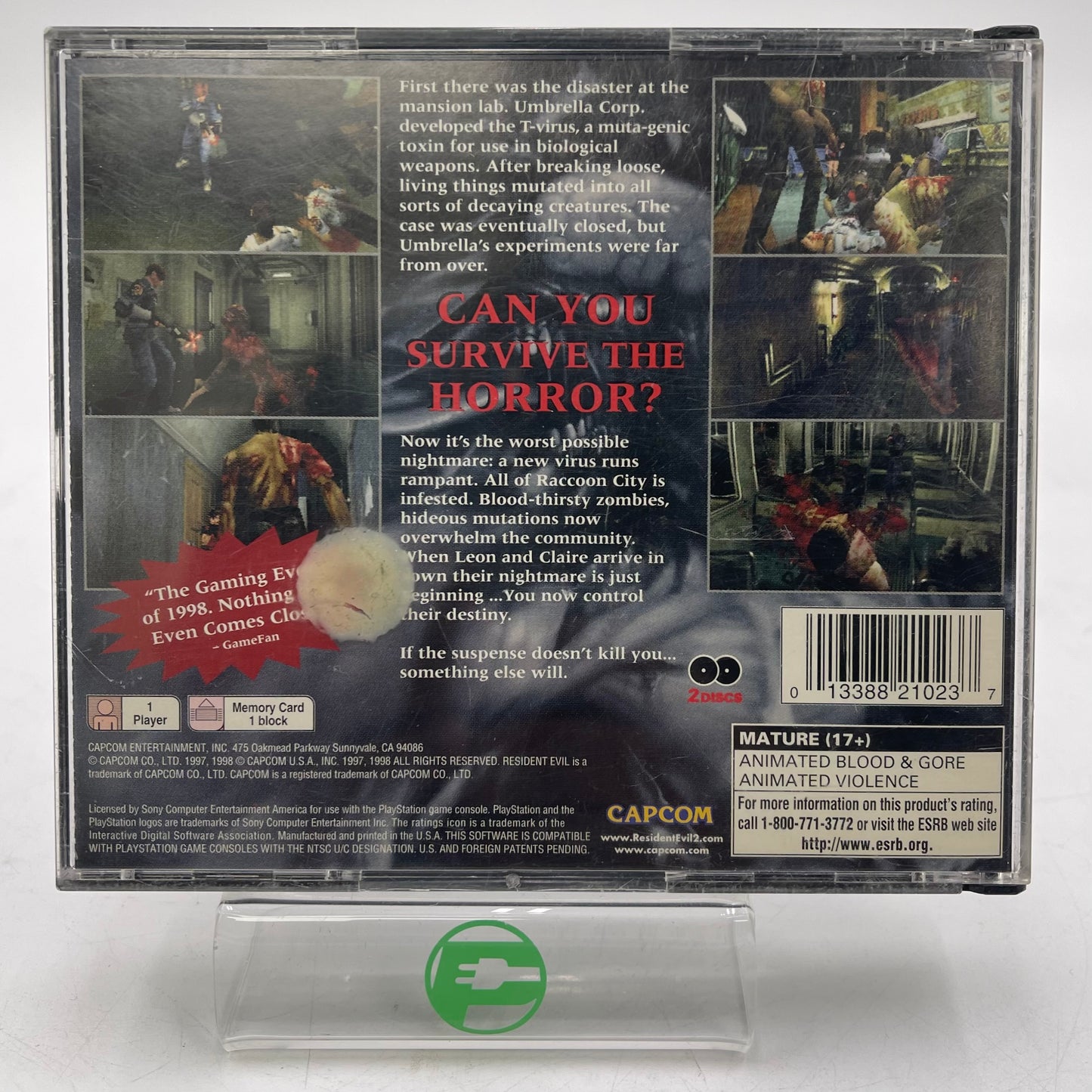 Resident Evil 2 (PlayStation 1 PS1, 1998)