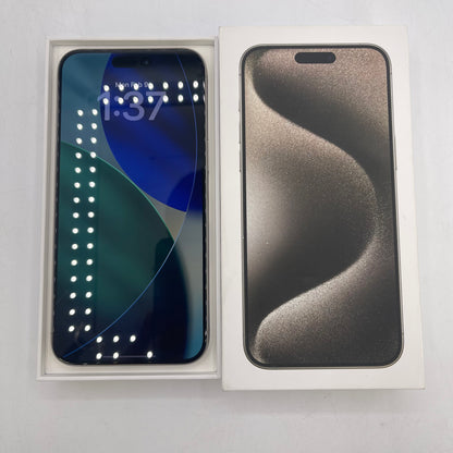 Factory Unlocked Apple iPhone 15 Pro Max 256GB Natural Titanium MU683LL/A