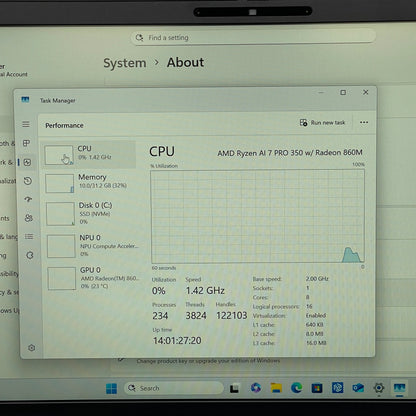 Dell Pro 14 Plus 14" Ryzen AI 7 Pro 350 2.0GHz 32GB RAM 512GB SSD GeForce 860M