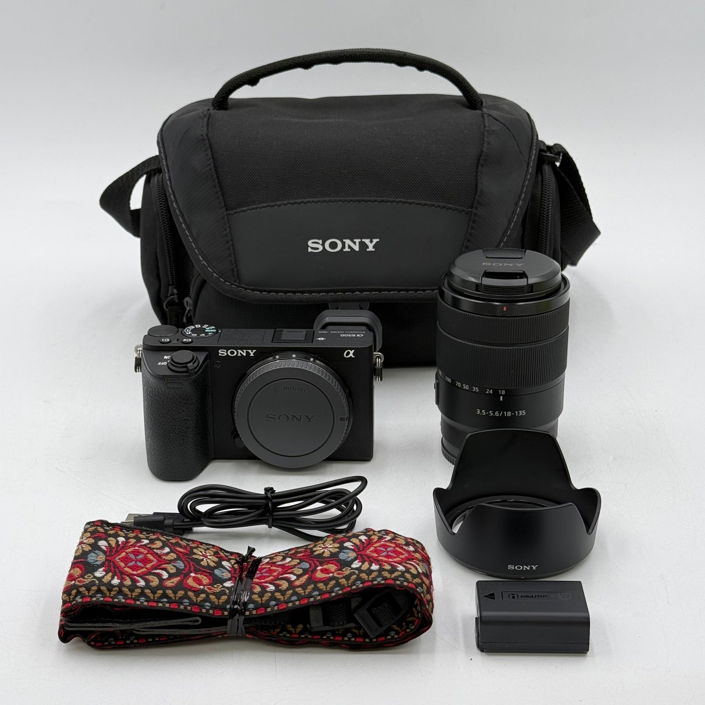 Sony Alpha A6500 24.2MP Mirrorless Digital Camera With Accessories
