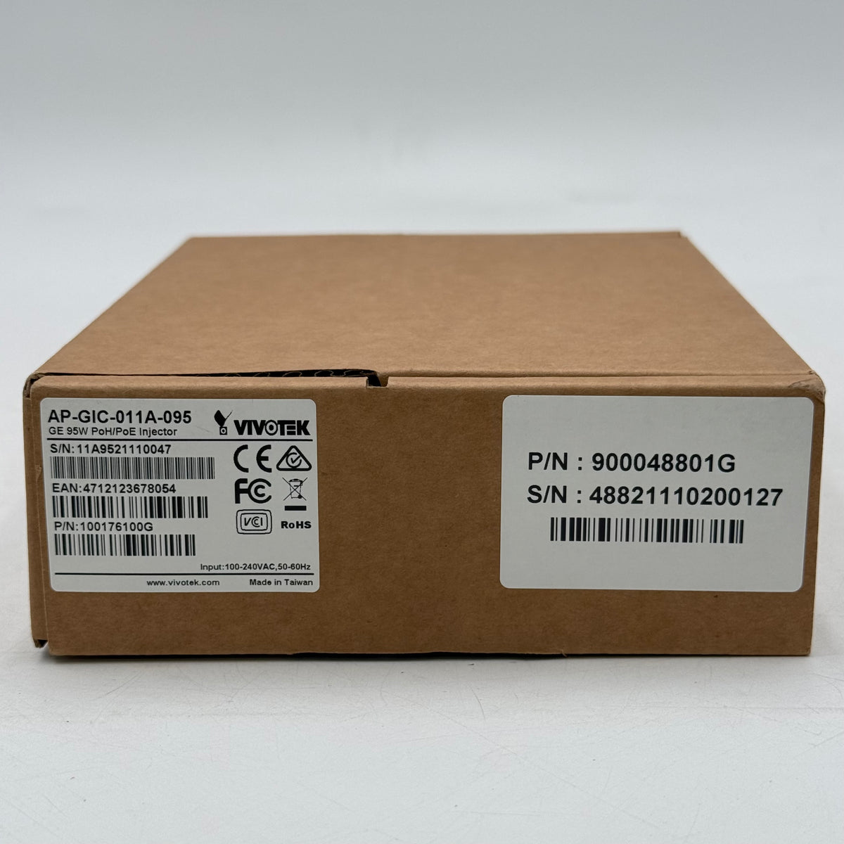 New VIVOTEK GE 95W PoH/PoE Injector 900048801G