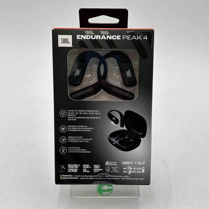 New JBL Endurance Peak 4 Wireless Noise Canceling In-Ear Headphones Black 