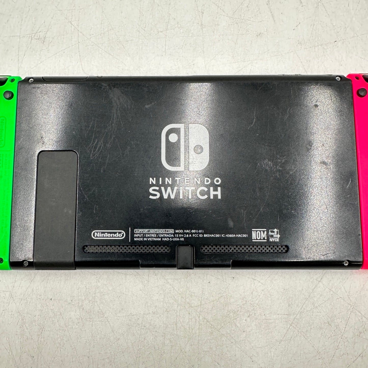Nintendo Switch v2 Video Game Console Only HAC-001 (-01) Neon Pink/Neon Green