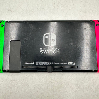 Nintendo Switch v2 Video Game Console Only HAC-001 (-01) Neon Pink/Neon Green