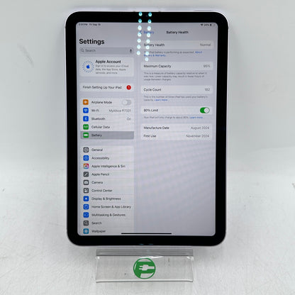 Unlocked Apple iPad mini (A17 Pro) 128GB Purple MXPR3LL/A