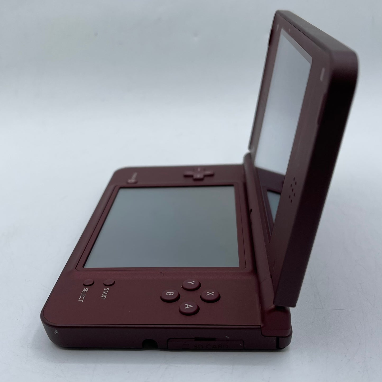 Broken Nintendo DSi XL Handheld Game Console TWL-001 Burgundy Power Issue