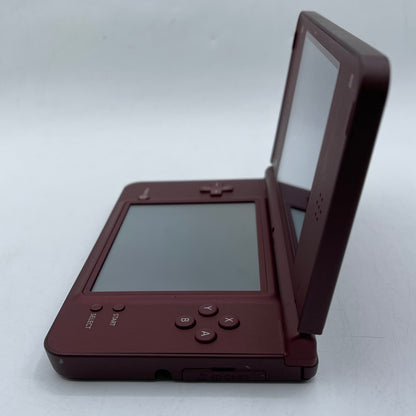 Broken Nintendo DSi XL Handheld Game Console TWL-001 Burgundy Power Issue