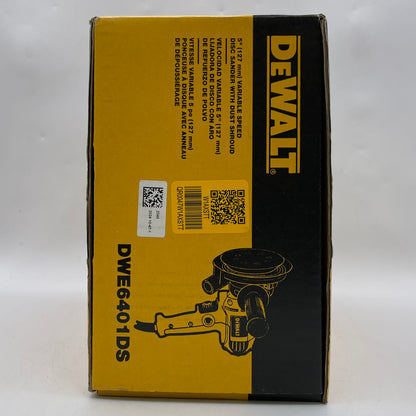 New DeWalt DWE6401DS 120V 5" Variable Speed Disc Sander with Dust Shroud