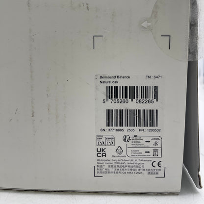 New Bang & Olufsen Beosound Balance Wireless Home Speaker Natural Oak 1200502