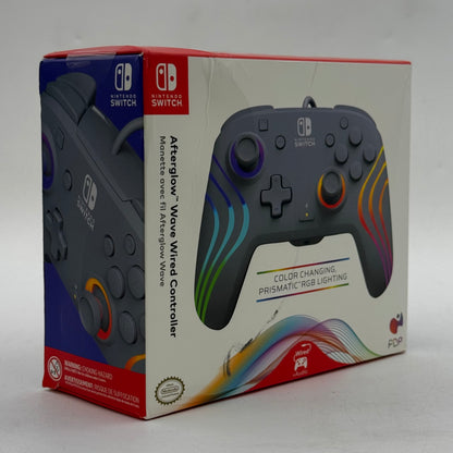 New PDP Nintendo Switch Afterglow Wave Wired Controller Controller Grey