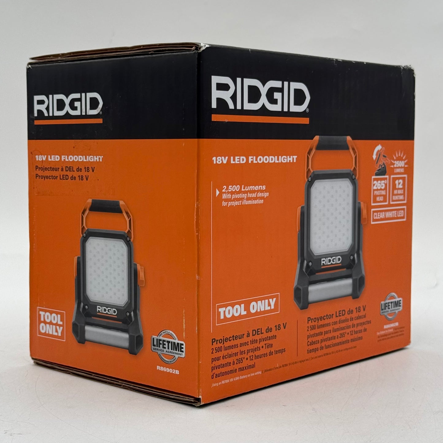 New Ridgid R86902B 18V LED Floodlight