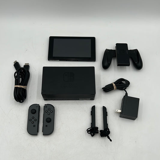 Nintendo Switch v1 Video Game Console HAC-001 Black with extras