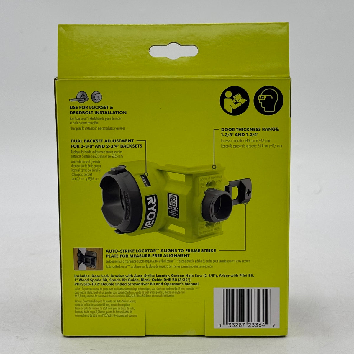New Ryobi A99DLK7 Wood Door Lock Installation Set