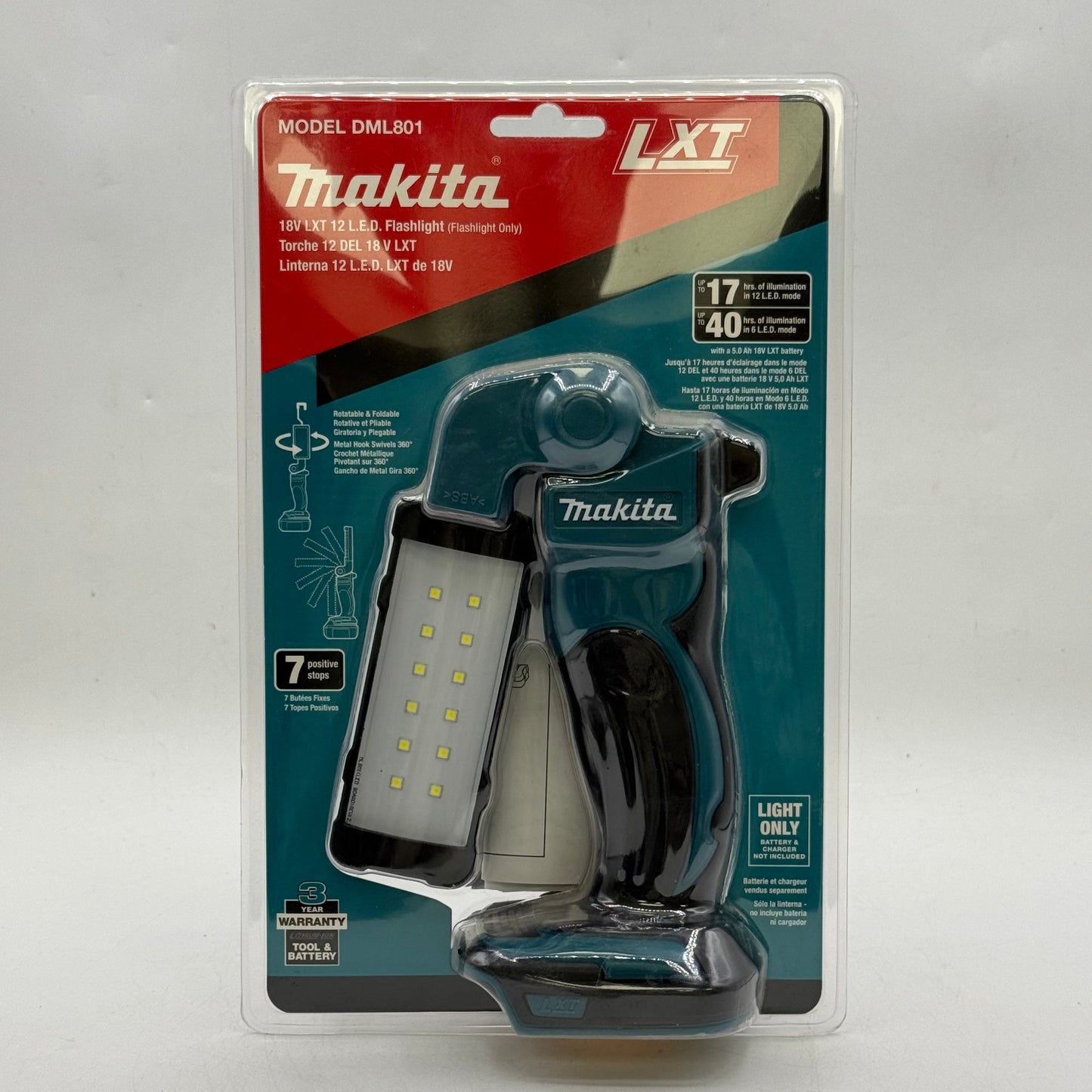 New Makita DML801 18V LXT 12 LED Flashlight