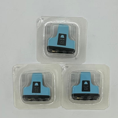 New HP 02 Series CB283W Cyan Ink Cartridge Pack of 3