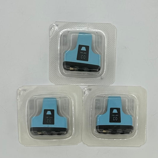 New HP 02 Series CB283W Cyan Ink Cartridge Pack of 3