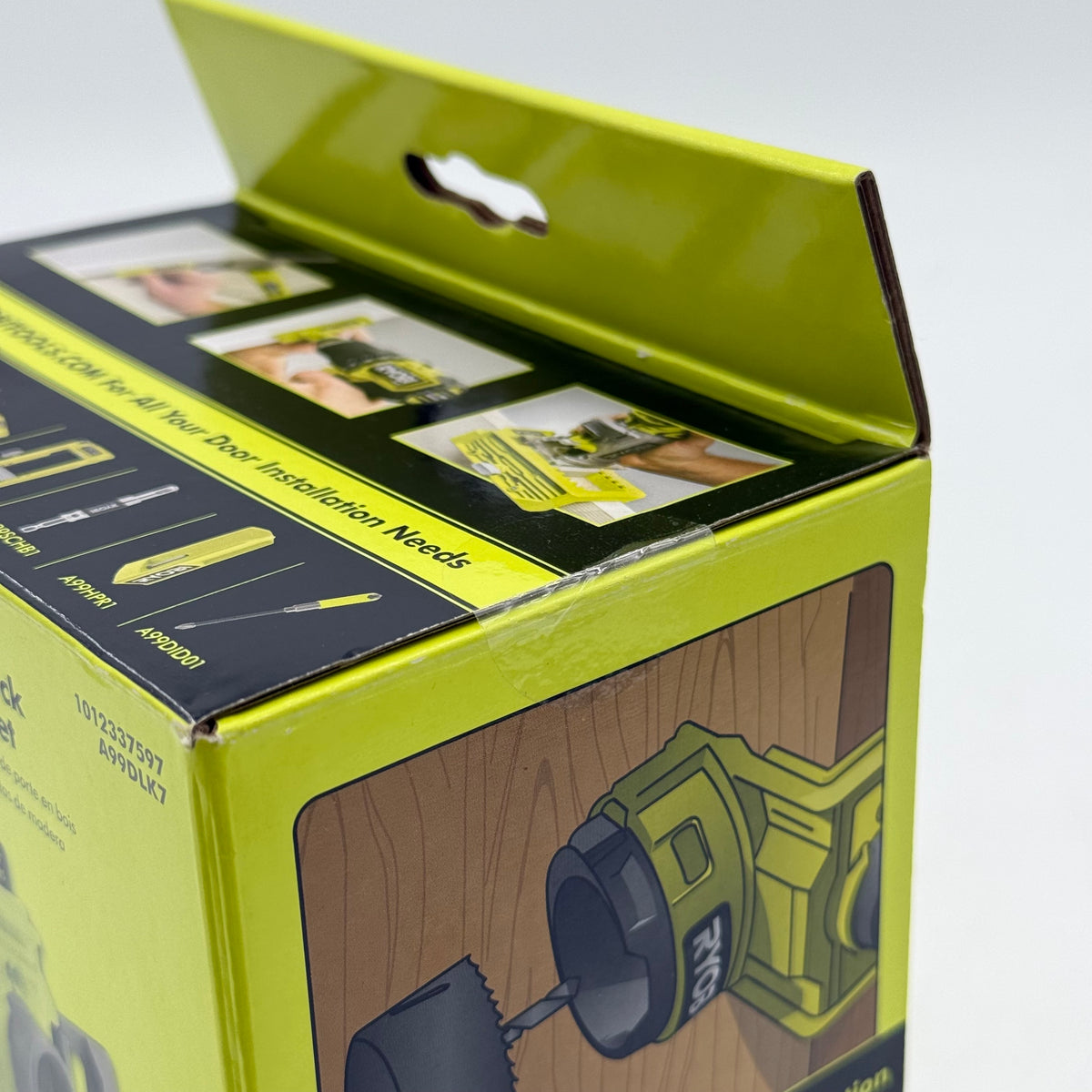 New Ryobi A99DLK7 Wood Door Lock Installation Set