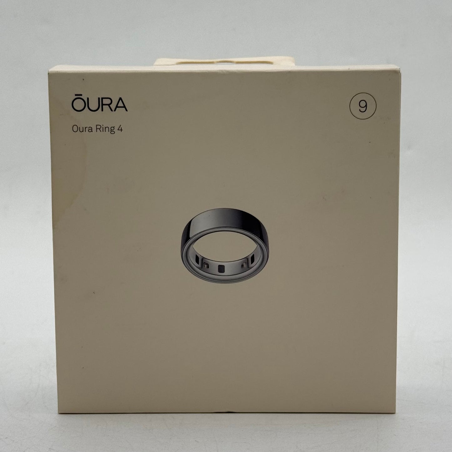 New Oura Ring 4 Size 9 Silver Titanium Smart Ring JZ90-54217-09