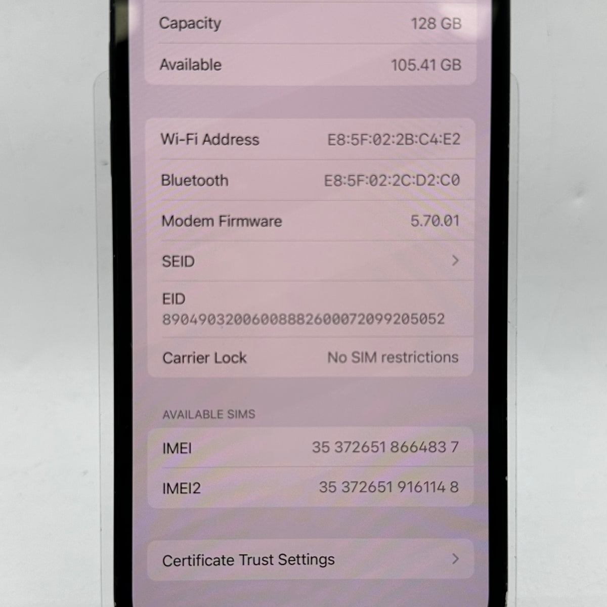Unlocked Apple iPhone 12 128GB Black NGF93LL/A