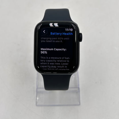 Unlocked Apple Watch SE 2nd Gen 44MM Midnight Aluminum Black Band MA9L4LL/A
