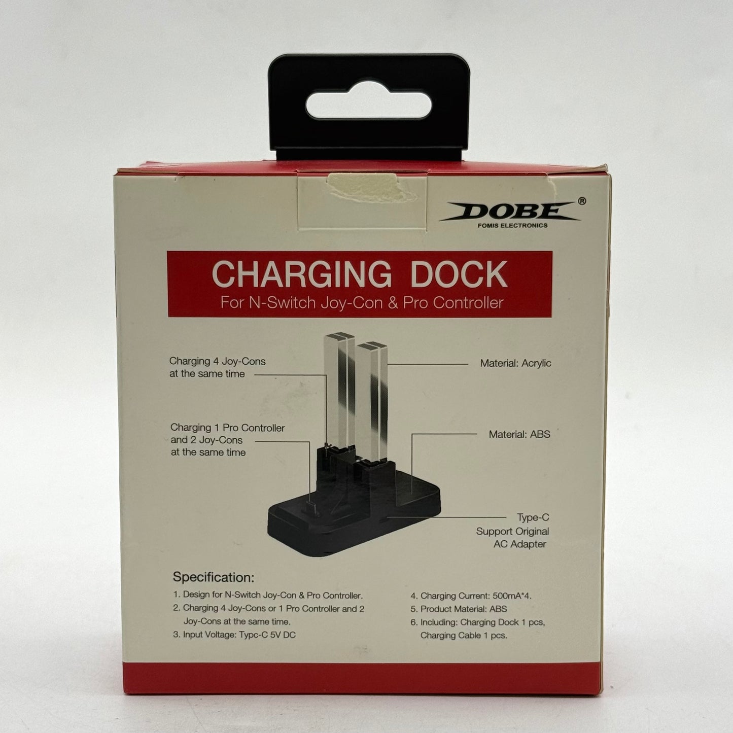 New Dobe 4-In-1 Charging Dock Station TNS-879 Black