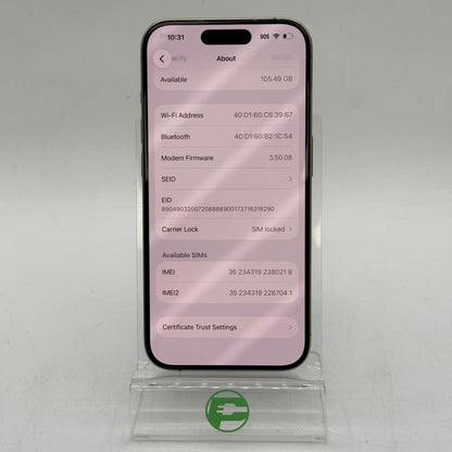 T-Mobile Apple iPhone 15 Pro 128GB Natural Titanium MTQP3LL/A