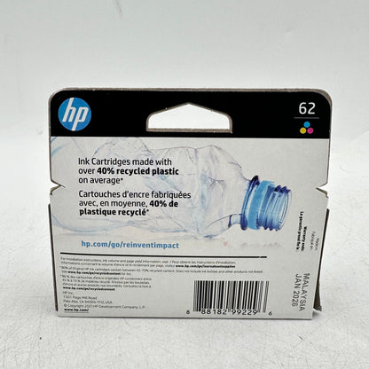 HP 62 Tri-color Ink Cartridge C2P06AN