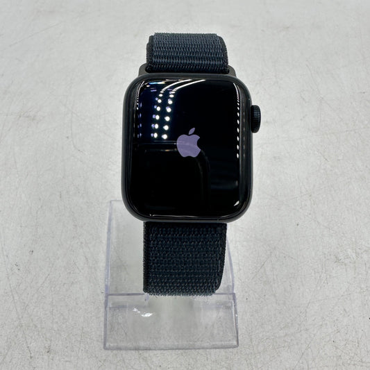GPS Only Apple Watch SE 2nd Gen 40MM Midnight Aluminum Blue Nylon Band