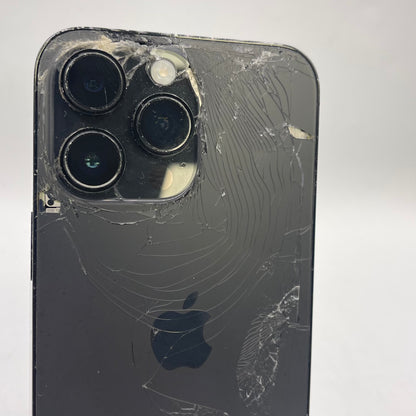 Broken Unlocked Apple iPhone 14 Pro Max 256GB 18.6.2 MQ8T3LL/A Read