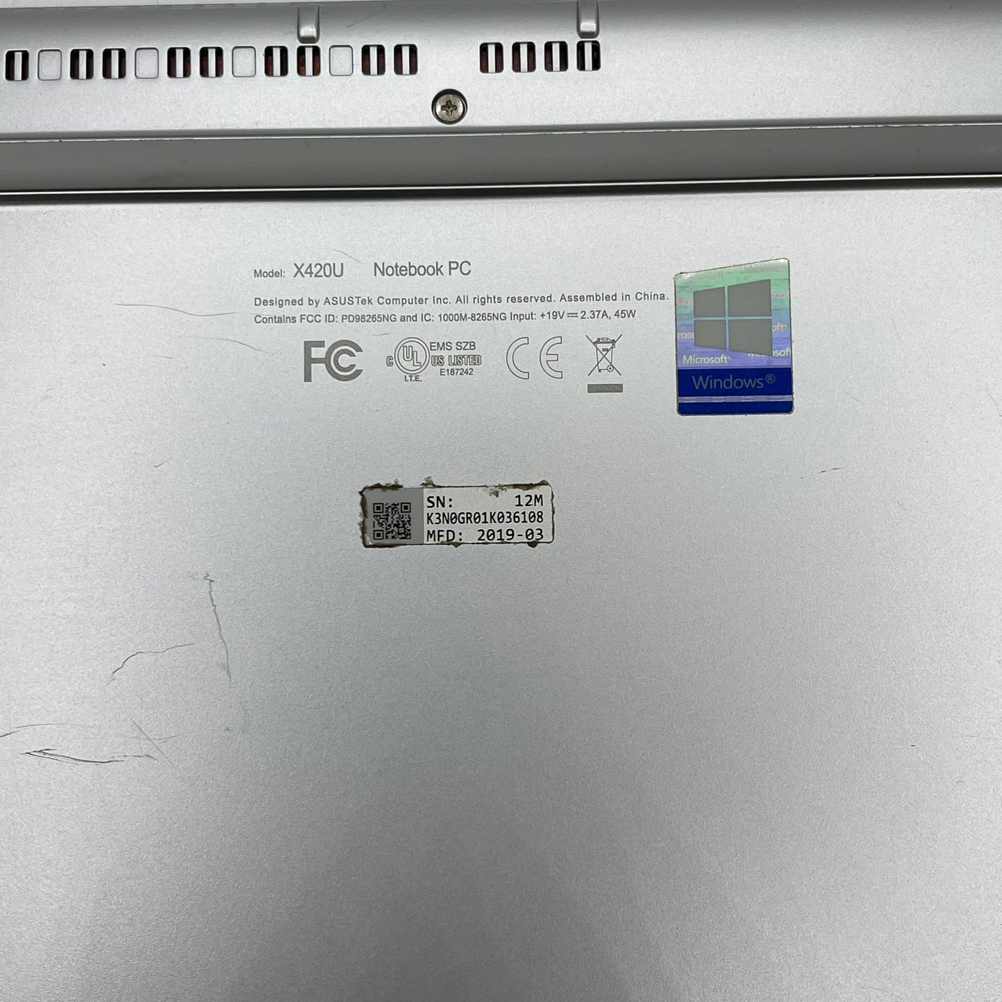 Asus Vivobook 14 X420U 14" i5-8250U 1.6GHz 8GB RAM 128GB SSD