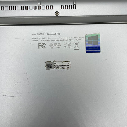 Asus Vivobook 14 X420U 14" i5-8250U 1.6GHz 8GB RAM 128GB SSD