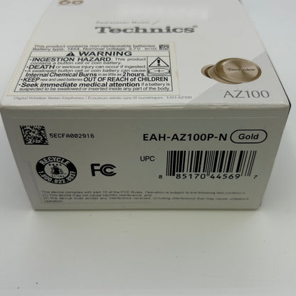 New Technics Digital Wireless Stereo Earphones Silver AZ100