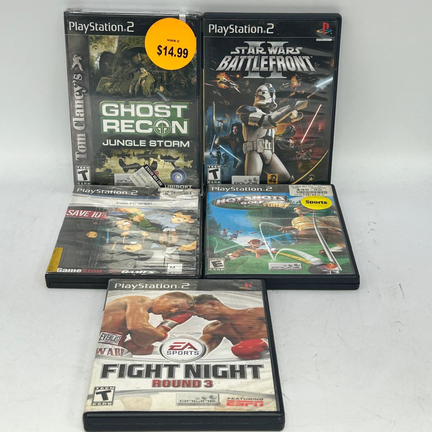 Lot of 5 Sony PlayStation 2 PS2 Games