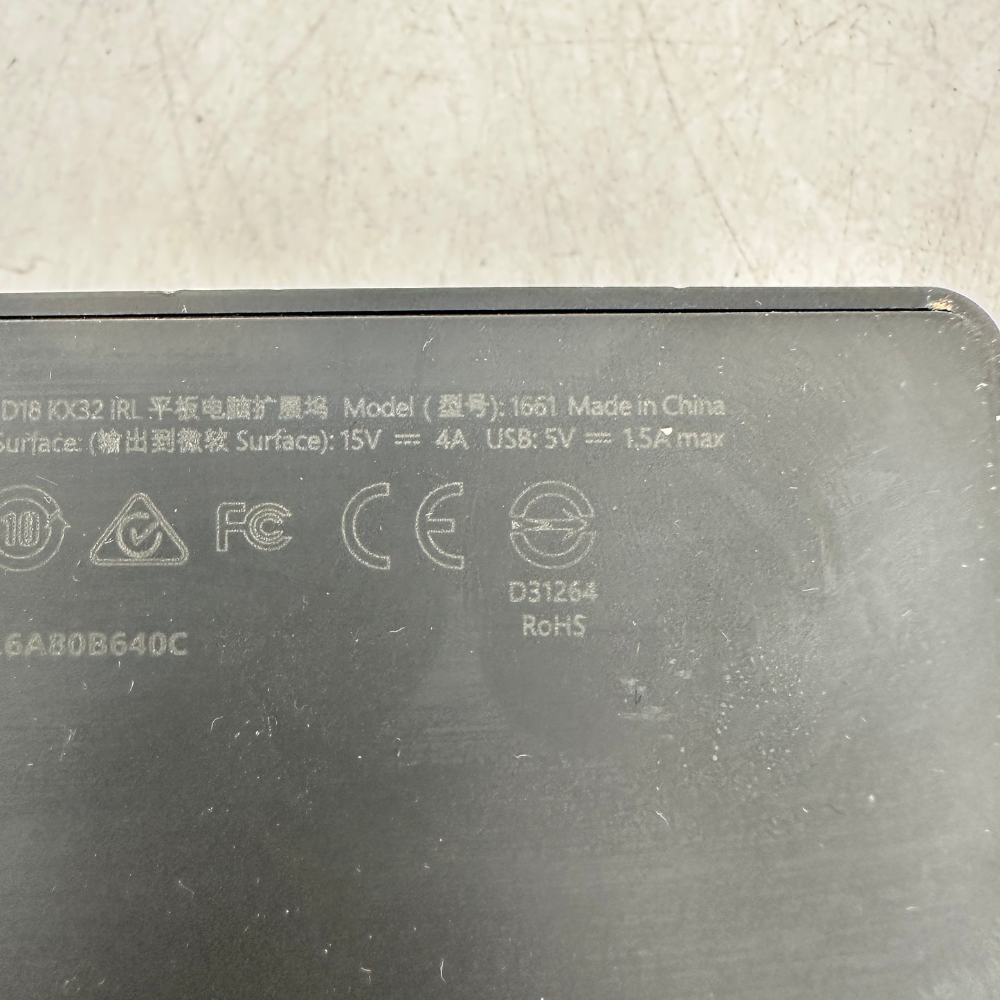 Microsoft Surface Docking Station w/ AC Adapter Docking Station 1661, 1749