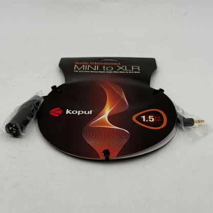 New Kopul Audio Interconnect 1/8" Mini To XLR Cable RSMXM-015 (1.5 ft.)