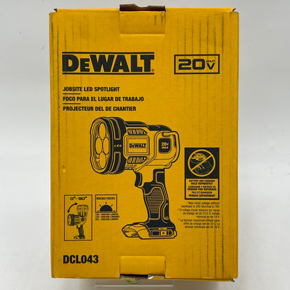 New DeWalt DCL043 20V MAX Jobsite Led Spotlight