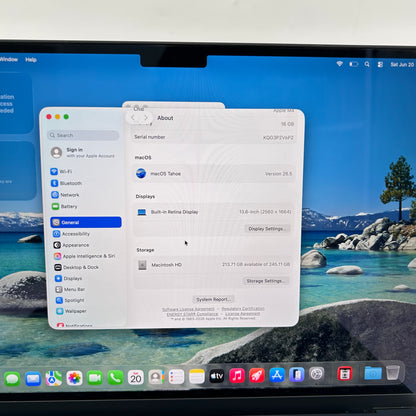 2025 Apple MacBook Air 13" M4 8C GPU 4.5GHz 16GB RAM 256GB SSD A3240
