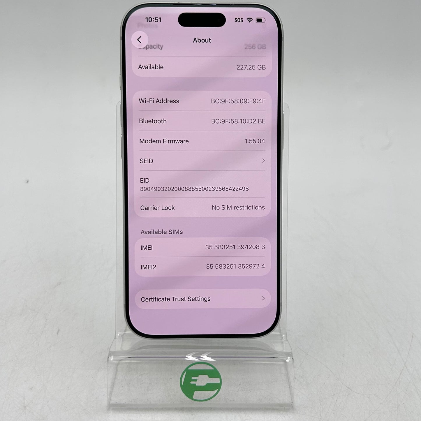 Factory Unlocked Apple iPhone 17 Pro 256GB Silver MG7K4LL/A