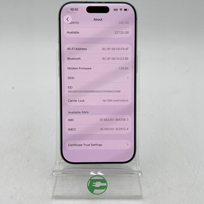 Factory Unlocked Apple iPhone 17 Pro 256GB Silver MG7K4LL/A