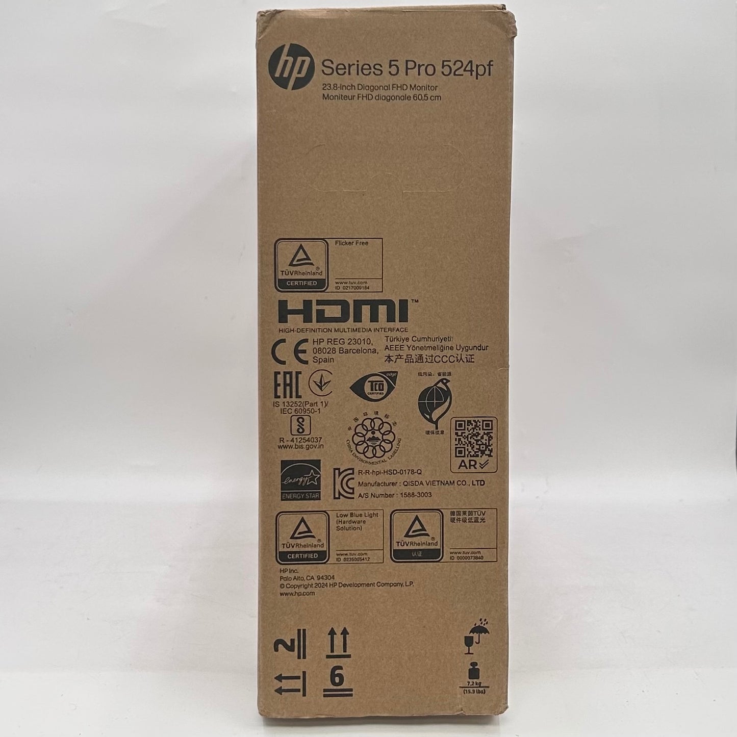 New HP 23.8" Series 5 Pro 524pf  FHD LCD IPS Business Monitor