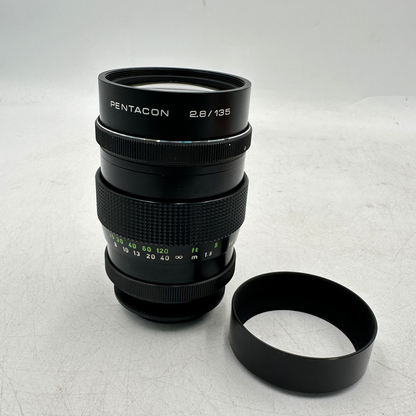 Pentacon Vintage Prime Lens 15-blade 135mm f/2.8 M42 Screw Mount