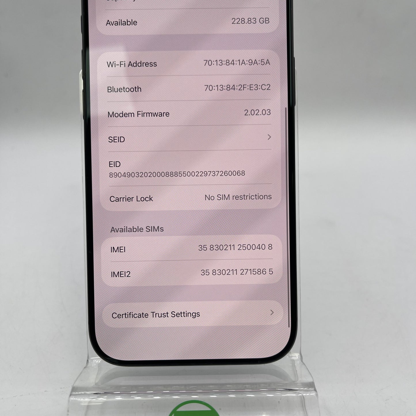 Factory Unlocked Apple iPhone Air 256GB Space Black MG184LL/A